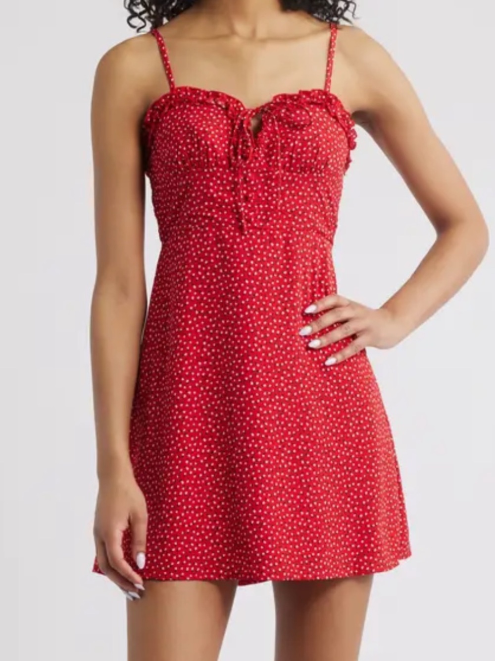 Love Birds Print Princess Polly Mini Dress